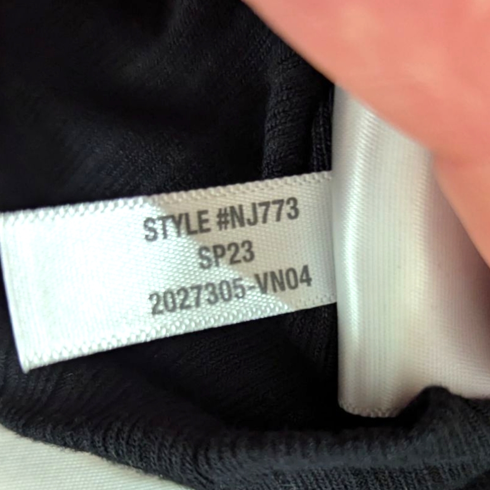 NWT MADEWELL Ribbed Square-Neck Long-Sleeve Top IN BLACK SZ SM - Picture 8 of 16